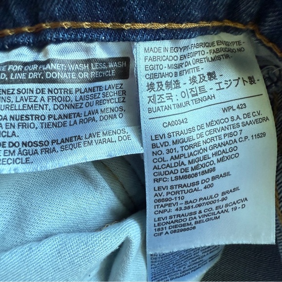 Levi's 505 Men's Straight Jeans W30 L30 Classic Blue Denim Casual Medium Wash - Picture 6 of 8